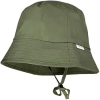 Maximo Fischerhut , Jungen, Gr. 45, grün (kaper), Popeline, Baumwolle, unifarben, Hüte Fischerhut, schützt vor UV, mit Bindeband, bequem, basic, Baumwolle
