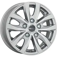 Mak 17 Zoll Alufelge load 5 17"x7" 5x118 PCD ET45 71.1mm Felge Silber