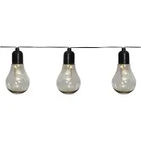 Star Trading 728-98, Leichte Dekorationskette, Schwarz, Transparent, IP44, 6 h, 18 h, Schwarz