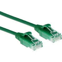 ACT Grünes 10 Meter langes LSZH-U/UTP-Cat-6-Datencenter-Slimline-Patch-Kabel mit RJ45-Anschlüssen, 10 m, Cat6, U/UTP (UTP), RJ-45, RJ-45, Grün