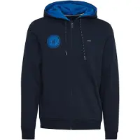 FQ1924 Sweatjacke Herren Baumwolle blau bedruckt, M 758384-0002-09920