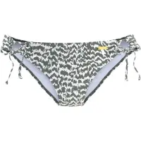 LASCANA Bikini-Hose "Sansa", Damen, Gr. 40, N-Gr, grün (oliv, bedruckt), Recycling-Polyamid, bedruckt, Badehosen Bikini-Hose, mit seitlichen Bindebändern, Topseller