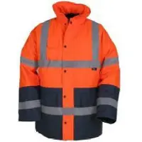 Triuso Vizwell VWJK05 Warnschutz-Kontrast-Parka Gr. XL leuchtorange/marine
