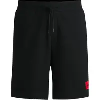 HUGO für Herren. 50466196 Diz Shorts schwarz (S), Lässig, Baumwolle, Nachhaltig