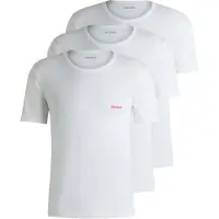 HUGO für Herren. 50493972 Pack 3 weiße Baumwollwesten (XL), Lässig, Heimtextilien, Baumwolle, Kurzarm