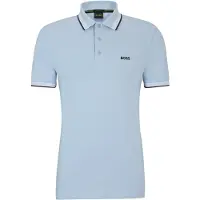 BOSS für Herren. 50469055 Blaues Poloshirt von Paddy (S), Lässig, Baumwolle, Kurzarm