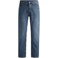 HUGO Regular-fit-Jeans "Jonah", Herren, Gr. 29, Länge 32, blau (navy416), Denim/Jeans, Obermaterial: 100% Baumwolle, unifarben, regular fit lang, Jeans Regular-fit-Jeans, regular fit