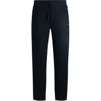 BOSS Pyjamahose "Waffle Pants", Herren, Gr. XXL, N-Gr, blau (dunkelblau 403), Jersey, Obermaterial: 60% Baumwolle, 40% Polyester, lang, Hosen Pyjamahose