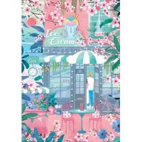 Pieces & Peace Puzzle Eisdiele - 1000 Teile buntes Legespiel