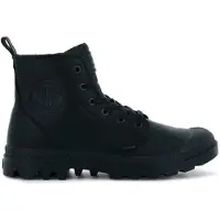 Palladium Schnürboots "PAMPA ZIP LTH ESS", Herren, Gr. 43, schwarz, Leder, Schuhe Schnürboots, Winterschuhe, Winterboots, Schnürstiefel, Winterstiefel Reißverschluss