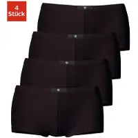 H.I.S. Panty H.I.S, Damen, Gr. 40, Jersey, schwarz, Jersey, Obermaterial: 95% Baumwolle, 5% Elasthan, unifarben, körpernah, Unterhosen Panty, aus elastischer Baumwoll-Qualität