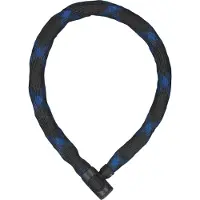 ABUS Kettenschloss IVERA Chain 7210 – Fahrradschloss mit hochflexibler IvyTex-Kunstfaserummantelung – -Sicherheitslevel 8 – 110 cm – Schwarz