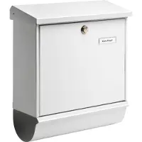 Burg wachter Briefkasten "Comfort 91300 W", mit Öffnungsstopp, aus Stahlblech
