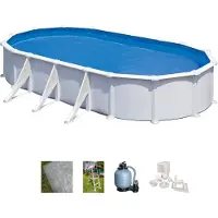 Gre Atlantis Oval 730x375x132cm - Stahlwandbecken