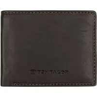 Tom Tailor Geldbörse "LARY", Herren, braun, Leder, Basic, Kleinlederwaren Geldbörse, im Querformat aus echtem Leder