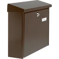 BURG-WÄCHTER Briefkasten "Amsterdam 867 BR", mit Öffnungsstopp, aus Stahlblech