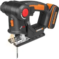 WORX Akku-Stichsäge "WX550 Axis" Profi 2-in-1 Pendelhub Stich- & Säbelsäge, inkl. Akku & Ladegerät