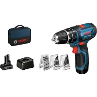 Bosch Powertools Akku-Schlagbohrschrauber GSB 12V-15, mit 1 x 4.0 Ah, 1 x 2.0 Ah Li-Ion Akku - 06019B690G