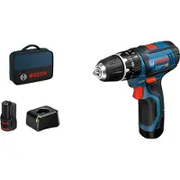 Bosch Akku-Schlagbohrschrauber GSB 12V-15, mit 2 x 2.0 Ah Li-Ion Akku - 06019B690H