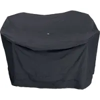 Tepro Abdeckhaube Universal für Sitzgruppe rund klein, schwarz (200 x 200 x 95 cm)