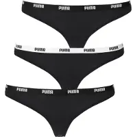 Puma String "String 3er Pack", Damen, Gr. XS, schwarz, Obermaterial: 95% Baumwolle CO. 5% Elasthan EL., Unterhosen String