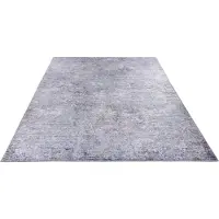 Gino Falcone Teppich "Cecilia 062" Gr. 31, grau, B:70cm H:3mm L:140cm, Kunstfaser, Teppiche, Teppich, Flachgewebe, bedruckt, ideal im Wohnzimmer & Schlafzimmer