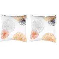 Home wohnideen Dekokissen "SCOPPIO" Gr. 1, orange (orange, bedruckt), B:40cm L:40cm, Polyester, Dekokissen_Sitzkissen_Kissenhüllen, Dekokissen, Kissenhülle mit Füllung