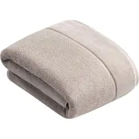 Vossen Badetuch "Pure", grau (urban grau), B:100cm L:150cm, Frottier, Obermaterial: 100% Baumwolle, Handtücher, Badetuch, Baumwolle & VEGAN, mit eleganter Veloursbordüre