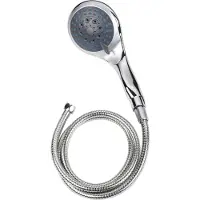 Eisl WELLY Handbrause-Set, Duschset mit Brauseschlauch und Wandhalterung, Chrom
