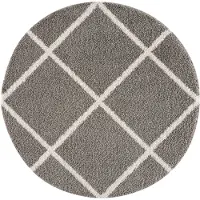 Sanat Teppich MADRID 1353 LIGHT GRAY 200X200 RUND