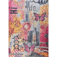 Gino Falcone Teppich "Cosima-109", bunt, B:80cm H:3mm L:160cm, Polyester, Teppiche, Teppich, flachgeweber Jaquard-Teppich, mit Chenillegarn, modernes Design
