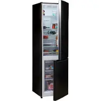 Amica Kühl-/Gefrierkombination, Energieeffizienz: E, schwarz (schwarzes edelstahl), Rechtsanschlag, Kühlschränke, Kühl-/Gefrierkombination