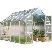 Pergart Vitavia Gewächshaus "Domus 9900" aluminium 9,9 m² 4 mm HKP