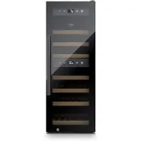 Caso WineExclusive 38 Smart, Weinkühler mit Kompressor, Freistehend, 38 Flasche(n), 70 W, G, Schwarz