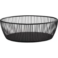 Aps SVART Korb, 24 x 19 x 8, Multifunktionaler Korb aus robustem Metall, 1 Stück