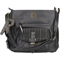 Rieker Damen Schultertasche/ Umhängetasche Schwarz KunstlederS