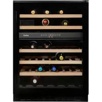 Amica Weinkühlschrank "WK 341 110-2 S", Energieeffizienz: G, schwarz, B:59,5cm H:82cm T:62cm, Weinkühlschränke, für 45 Standardflaschen á 0,75l, Standkühlschrank, Weinkühlschrank
