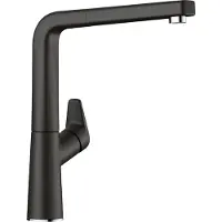BLANCO AVONA-S, Messing SILGRANIT-Look, silgranitschwarz, Hochdruck, Standard, Schwarz, Chrom, Messing, Hebelgriffe, Einzelbild, Typ L