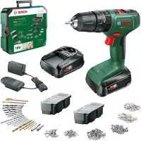 Bosch Akku-Bohrschrauber EasyImpact 18V-40, 2 x Akku PBA 18V 1.5Ah + SystemBox - 06039D810D
