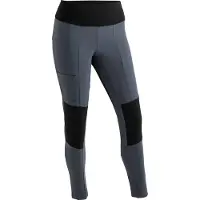 Maier Sports Outdoorhose "Dacit W", Damen, Gr. 42, Normalgrößen, blau (graublau), 87% Polyester, 13% Elasthan, Hosen Outdoorhose, Damen Wanderhose, lange Outdoor-Tight, Trekkinghose