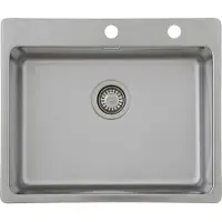 Respekta Einbauspüle , silber, B:50cm H:60cm T:22,5cm, Edelstahl, Küchenspülen, Einbauspüle