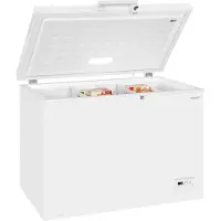 Exquisit Gefriertruhe GT320-HE-040D weiss | Nutzinhalt: 308 L | 2-in-1 Gerät | Schnellgefrieren | 4*-Gefrieren | Rollen