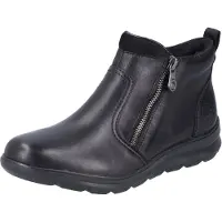 Rieker Winterboots , Damen, Gr. 40, schwarz, Leder, Lederimitat, Textil, Schuhe Winterboots, mit herausnehmbarer Textileinlage
