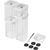 Zwilling Fresh & Save CUBE CUBE Set, S / 6-tlg, Transparent-Weiß
