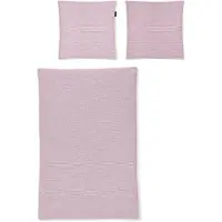 Irisette Seersucker Bettwäsche Easy Granby 155x220 cm + 80x80 cm rosa