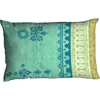 Casatex Kissenbezug "Indi", blau (türkis), B:80cm L:40cm, Satin, Obermaterial: 100% Baumwolle, Kissenbezüge, Kissenbezug, Kissenbezug mit Ornamenten, passend zur Bettwäsche in Qualität Satin