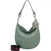 Fritzi aus Preußen Schultertasche Umhängetasche Eco Hobo Bag Leaf grün