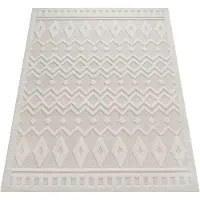 Paco Home Outdoor Teppich wetterfest Boho & Skandi 3D-Optik für Terrasse, Balkon & Garten 80x150 cm