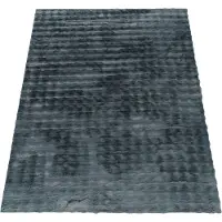 Paco Home Hochflor-Teppich "Arnheim 741", grau, B:200cm H:34mm L:280cm, Polyester, Teppiche, Hochflor-Teppich, Uni Farben, modernes Design, besonders weich, Hoch-Tief Effekt