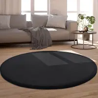 Paco Home Teppich "Tatami 475", rund, 24 mm Höhe, Kurzflor, Uni Farben, mit Memory Foam, waschbar